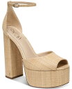 【送料無料】 サムエデルマン レディース サンダル シューズ Kori Ankle-Strap Platform Dress Sandals Bleached Beechwood Raffia