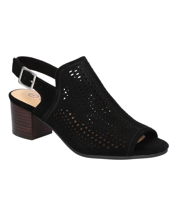 【送料無料】 ベラヴィータ レディース サンダル シューズ Women's Emmalyn Block Heel Sandals Black Suede Leather