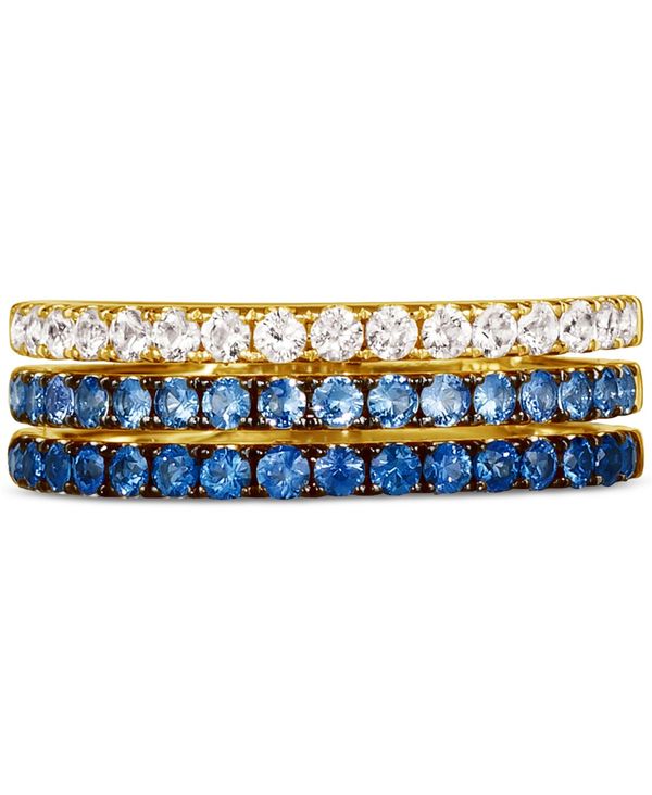 【送料無料】 ル ヴァン レディース リング アクセサリー Blueberry Layer Cake Blueberry Sapphires (9/10 ct. t.w.) Ring in 14k White Gold, Rose Gold or Yellow Gold Yellow Gold