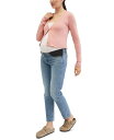 【送料無料】 マザーフッドマタニティー レディース ニット・セーター カーディガン アウター Ribbed Knit Maternity Cardigan Rose Tan