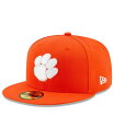 【送料無料】 ニューエラ メンズ 帽子 アクセサリー Men's Orange Clemson Tigers Primary Team Logo Basic 59FIFTY Fitted Hat Orange