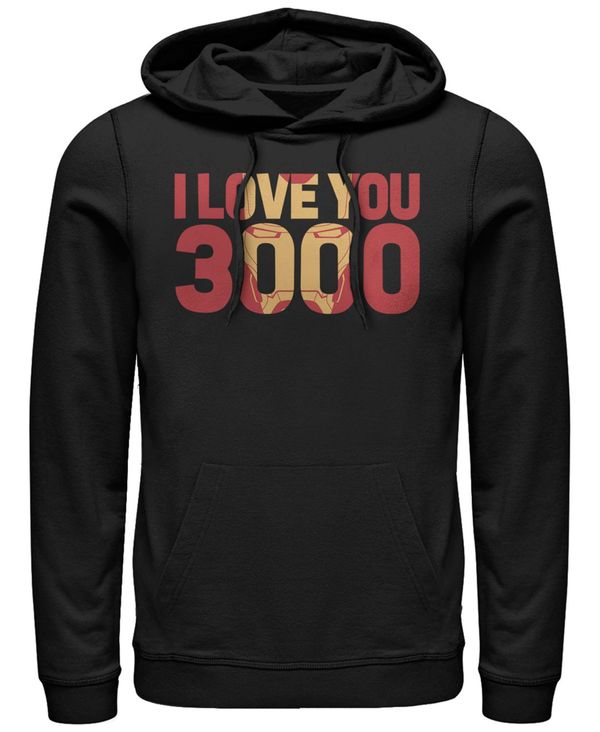 【送料無料】 フィフスサン メンズ パーカー スウェット フーディー アウター Marvel Men 039 s Avengers Endgame I Love You 3000 Iron Man, Pullover Hoodie Black