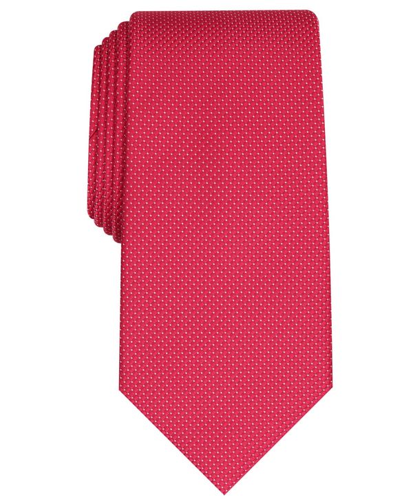 yz Nu[ Y lN^C ANZT[ Men's Parker Classic Grid Tie, Created for Macy's Red