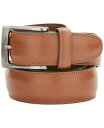 【送料無料】 ペリーエリス メンズ ベルト アクセサリー Men's Leather Dress Belt Brown