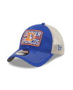 【送料無料】 ニューエラ メンズ 帽子 アクセサリー Men's Royal and Natural Denver Broncos Historic Logo Devoted Trucker 9TWENTY Snapback Hat Royal, Natural