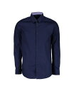 【送料無料】 ギャラクシーバイハルビック メンズ シャツ トップス Mens Long Sleeve Solid Slim Fit Dress Shirts Navy(4)