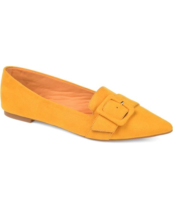 【送料無料】 ジュルネ コレクション レディース パンプス シューズ Women's Audrey Buckle Flat Mustard