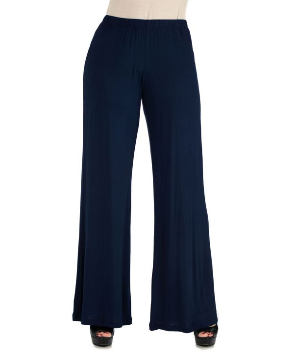 【送料無料】 24セブンコンフォート レディース カジュアルパンツ ボトムス Women 039 s Palazzo Pants Navy