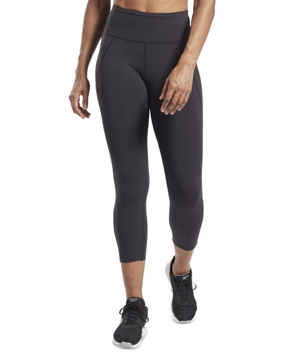 【送料無料】 リーボック レディース レギンス ボトムス Women's High-Rise Pull-On Lux 3/4 Leggings Black