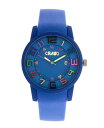 yz N Y rv ANZT[ Unisex Festival Blue Silicone Strap Watch 41mm Blue