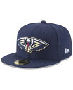 【送料無料】 ニューエラ メンズ 帽子 アクセサリー New Orleans Pelicans Basic 59FIFTY FITTED Cap Navy