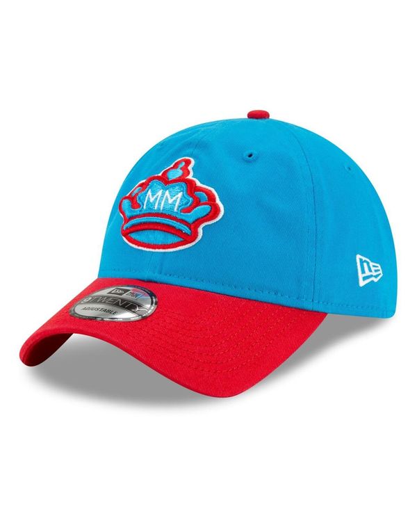 【送料無料】 ニューエラ メンズ 帽子 アクセサリー Men's Blue, Red Miami Marlins 2021 City Connect 9TWENTY Adjustable Hat Blue, Red