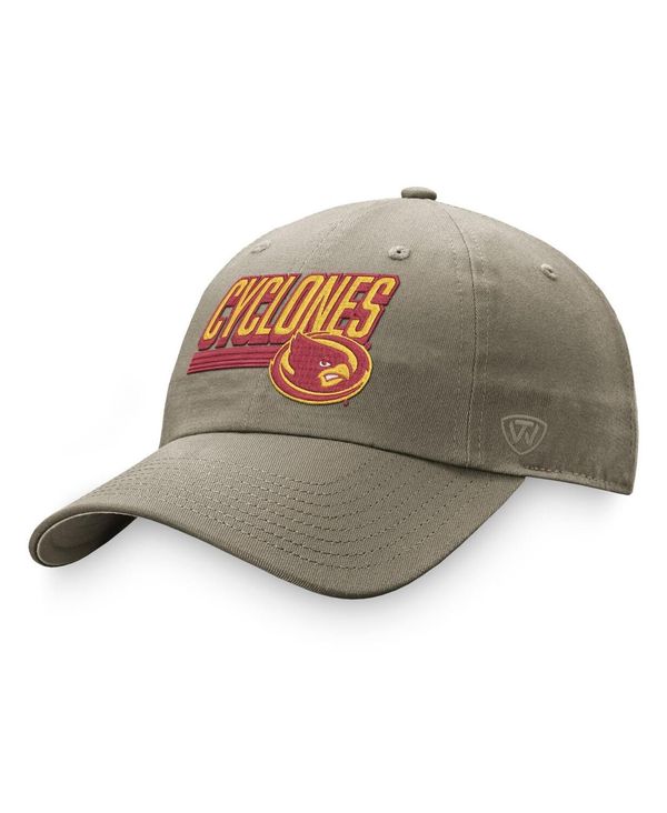【送料無料】 トップオブザワールド メンズ 帽子 アクセサリー Men's Khaki Iowa State Cyclones Slice Adjustable Hat Khaki