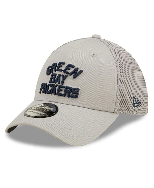 【送料無料】 ニューエラ メンズ 帽子 アクセサリー Men 039 s Gray Green Bay Packers Team Neo 39THIRTY Flex Hat Gray