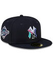 yz j[G Y Xq ANZT[ Men's Navy New York Yankees 1996 World Series Polar Lights 59Fifty Fitted Hat Navy