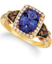 【送料無料】 ル ヴァン レディース リング アクセサリー Blueberry Tanzanite (2 ct. t.w.) & Diamond (1/2 ct. t.w.) Ring in 14k Go..