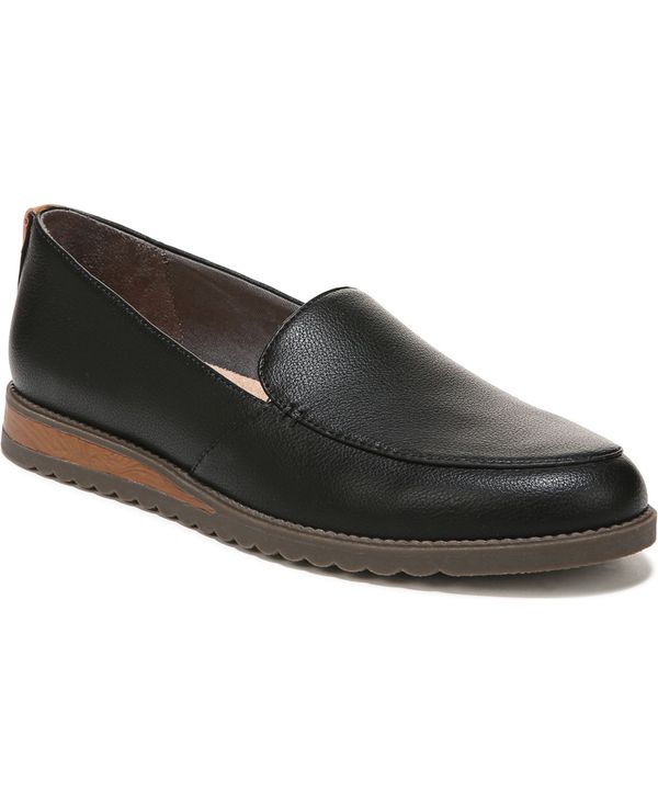 【送料無料】 ドクター・ショール レディース スリッポン・ローファー シューズ Women's Jet Away Slip-ons Black Faux Leather