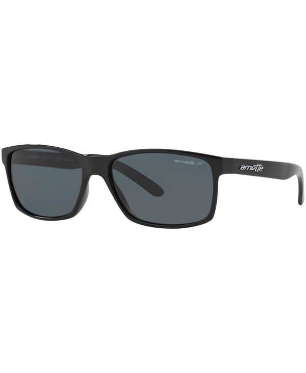 アーネット メンズ アクセサリー サングラス・アイウェア Arnette Polarized Sunglasses AN4185 Slickster Black/Grey ブラック