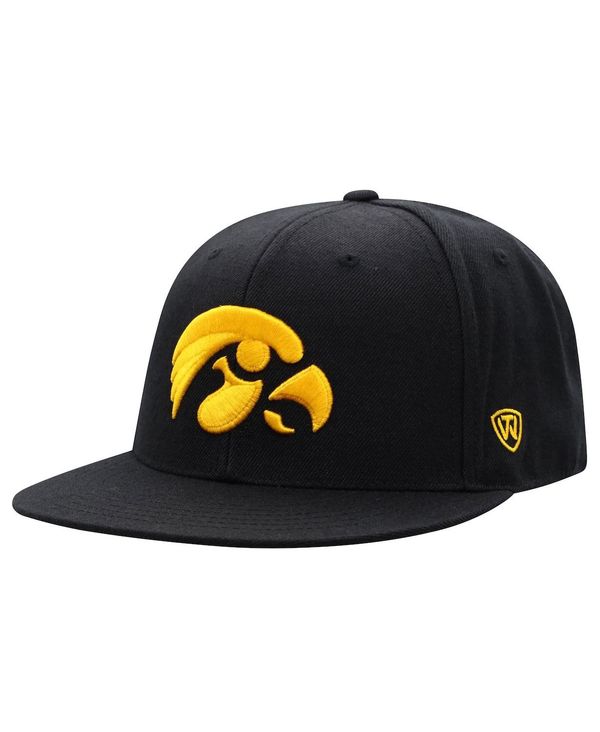 【送料無料】 トップオブザワールド メンズ 帽子 アクセサリー Men's Black Iowa Hawkeyes Team Color Fitted Hat Black