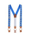 【送料無料】 トラファルガー メンズ ベルト アクセサリー The Royal Fortune Pirate Ship Silk Button End Suspenders Royal blue