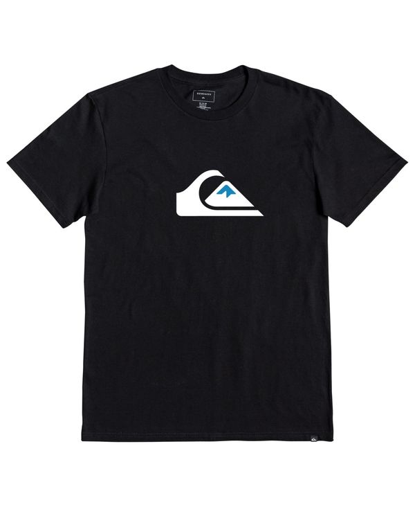 【送料無料】 クイックシルバー メンズ Tシャツ トップス Quicksilver Men 039 s Comp Logo Short Sleeves T-shirt Black