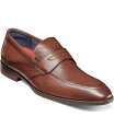 【送料無料】 ステイシーアダムス メンズ スリッポン・ローファー シューズ Men's Karnes Moc Toe Slip-On Dress Shoes Cognac(4)
