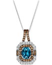 【送料無料】 ル ヴァン レディース ネックレス・チョーカー・ペンダントトップ アクセサリー Deep Sea Blue Topaz (1-3/4 ct. t....