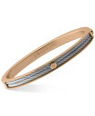 【送料無料】 シャリオール レディース ブレスレット・バングル・アンクレット アクセサリー Women's Forever Two-Tone PVD Stainless Steel Cable Bangle Bracelet Two-Tone