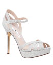 【送料無料】 ニナ レディース サンダル シューズ Women's Samara Platform Evening Sandal Dark Silver Glitter