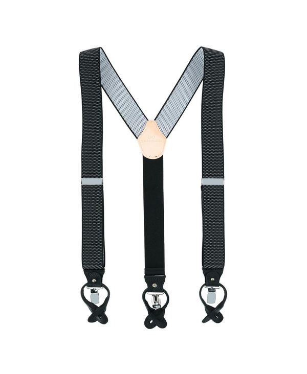 リー 【送料無料】 トラファルガー メンズ ベルト アクセサリー Napier Elastic Convertible End Suspenders Black