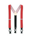 リー 【送料無料】 トラファルガー メンズ ベルト アクセサリー Napier Elastic Convertible End Suspenders Red