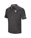 【送料無料】 コロシアム メンズ ポロシャツ トップス Men's Black Army Black Knights Big and Tall Down Swing Polo Shirt Black