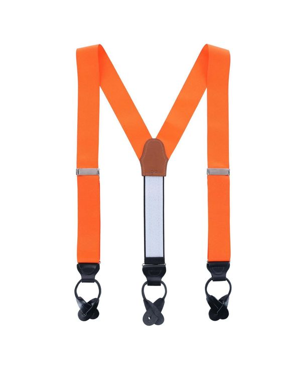 【送料無料】 トラファルガー メンズ ベルト アクセサリー Phoenix Big & Tall 38mm Grosgrain Non Stretch Ribbon Button End Suspenders Pumpkin