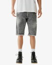 【送料無料】 トゥルーレリジョン メンズ ハーフパンツ・ショーツ ボトムス Men's Ricky Super T Raw Hem Shorts Unique Perspective Gray Wash