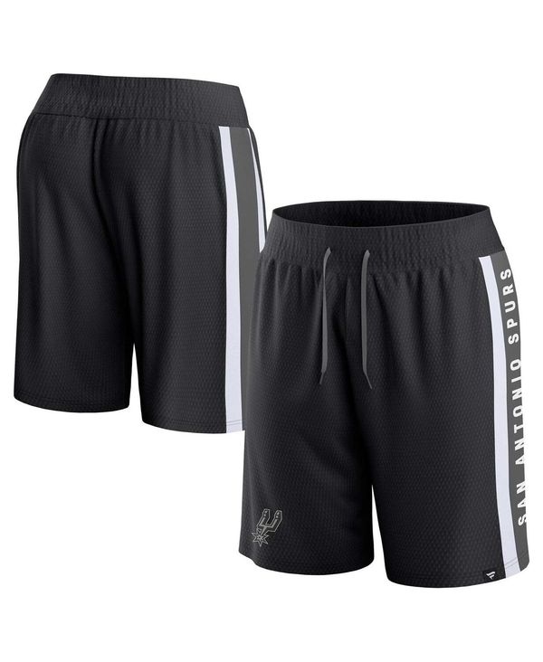 【送料無料】 ファナティクス メンズ ハーフパンツ・ショーツ ボトムス Men's Branded Black San Antonio Spurs Referee Iconic Mesh Shorts Black