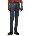  ヒューゴボス メンズ カジュアルパンツ ボトムス BOSS Men's Slim-Fit in Micro-Patterned Stretch Jersey Trousers Dark Blue