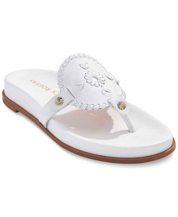 ジャックロジャース サンダル レディース 【送料無料】 ジャックロジャース レディース サンダル シューズ Women's Collins Slip-On Flat Sandals White