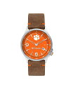 yz RrA Y rv ANZT[ Men's Canyon Ridge Clemson Saddle Leather Watch 45mm Brown