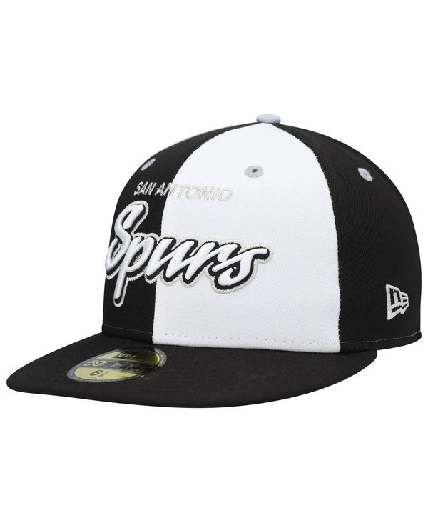 【送料無料】 ニューエラ メンズ 帽子 アクセサリー Men's Black, White San Antonio Spurs Griswold 59FIFTY Fitted Hat Black, White