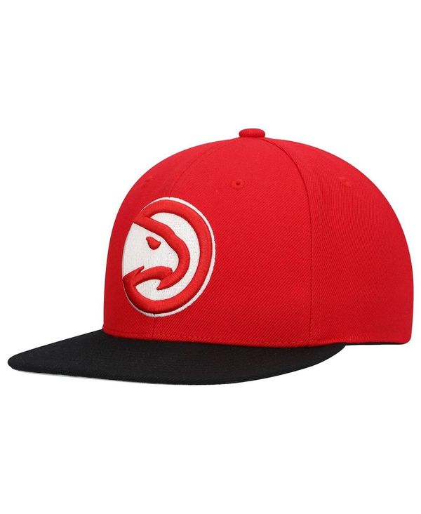 【送料無料】 ミッチェル&ネス メンズ 帽子 アクセサリー Men's Red and Black Atlanta Hawks Team Two-Tone 2.0 Snapback Hat Red, Black