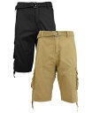 【送料無料】 ギャラクシーバイハルビック メンズ ハーフパンツ・ショーツ ボトムス Men's Belted Cargo Shorts with Twill F...