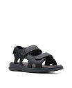     N[NX Y T  V[Y Men's Walkford Casual Walk Sandals Black Leather