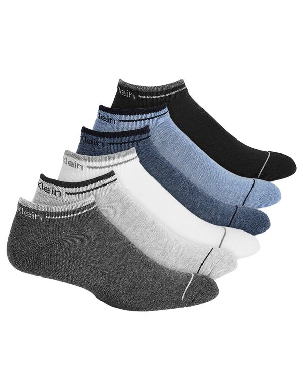 カルバン・クライン 【送料無料】 カルバンクライン メンズ 靴下 アンダーウェア Six-Pack Back Tab Ankle Socks Multi Assorted