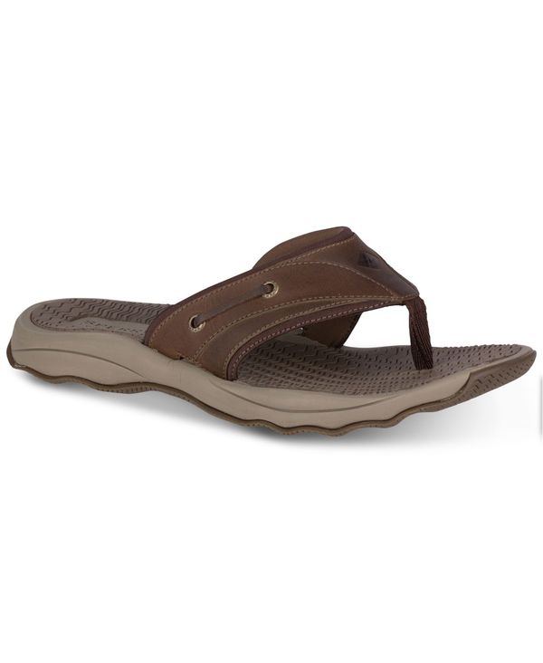 【送料無料】 スペリー メンズ サンダル シューズ Men's Outerbanks Thong Sandals Brown