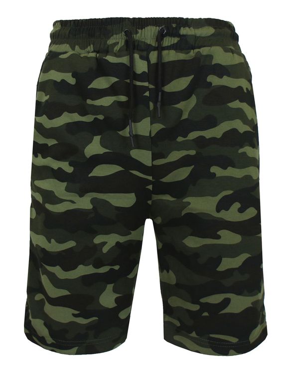 ギャラクシーバイハルビック メンズ ボトムス ハーフパンツ・ショーツ ショートパンツ フリース Galaxy By Harvic Men's Tech Fleece Jogger Sweat Lounge Shorts Woodland Camo