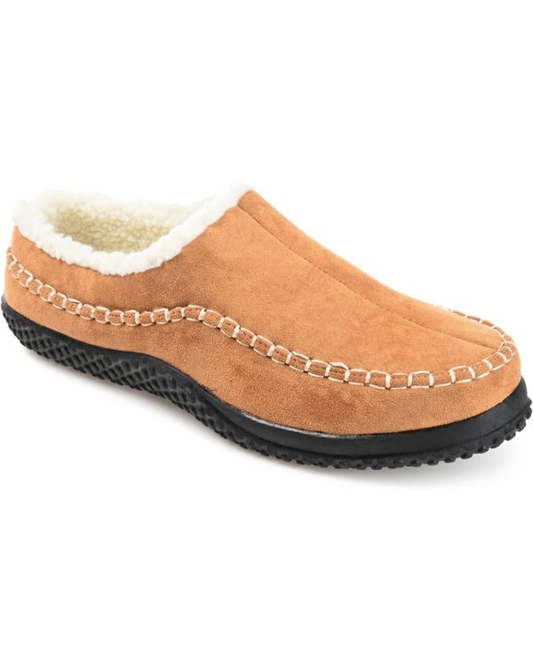 yz oX Y T_ V[Y Men's Godwin Moccasin Clog Slippers Tan