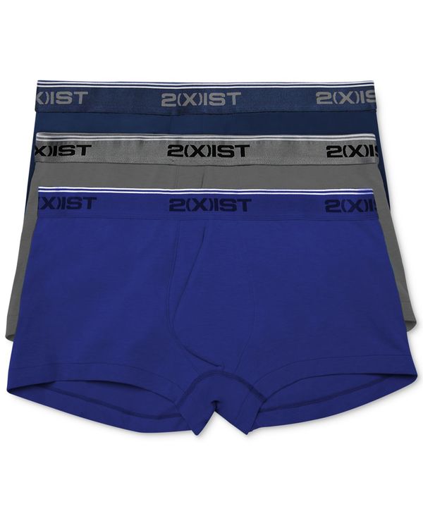 ̵ ġ  ܥѥ  Men's Cotton Stretch 3 Pack No-Show Trunk Eclipse/Lead/Dazzling Blue