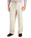 【送料無料】 クラブルーム メンズ カジュアルパンツ ボトムス Men 039 s Linen Pants, Created for Macy 039 s Natural Khaki