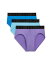 【送料無料】 ツーイグジスト メンズ ブリーフパンツ アンダーウェア Men's Mesh No Show Performance Brief, Pack of 3 Electric Blue, Lavender Purple, Blue Fish