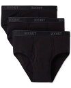 【送料無料】 ツーイグジスト メンズ ブリーフパンツ アンダーウェア Fly Front Men's Cotton Briefs, 3-Pack Black New